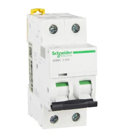 Миниатюрный автоматический выключатель IC65H 2P C63A A9F28263 2P | 63A | C | 10kA IC65