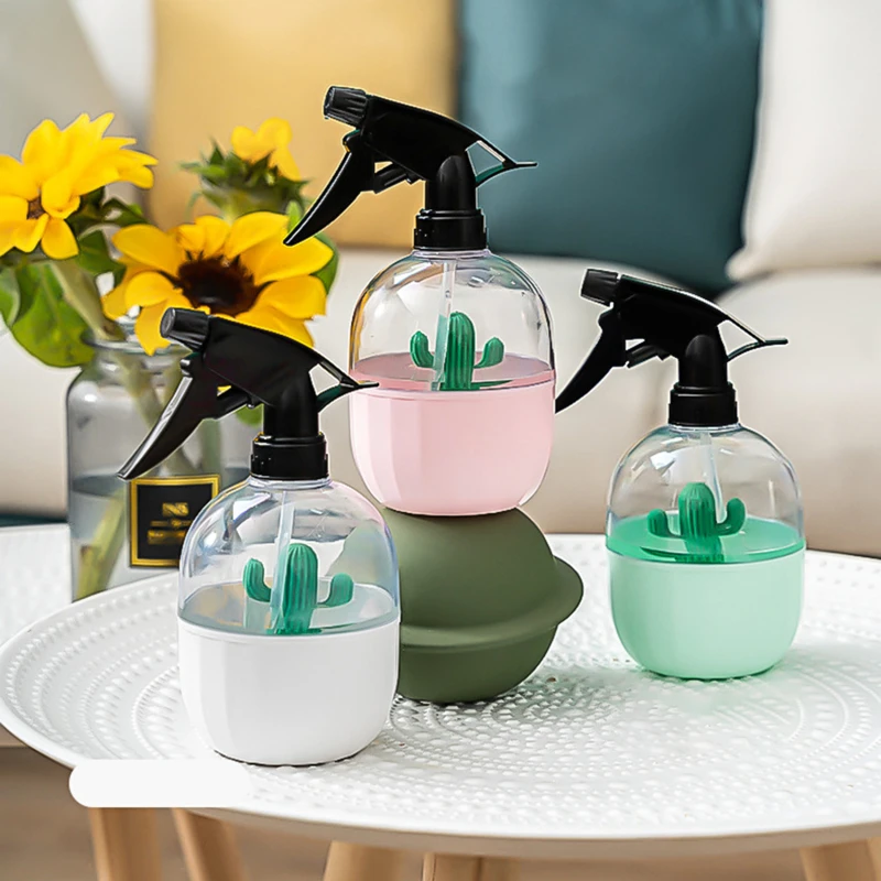 Cactus Watering Can Gardening Watering Bottle 500ml Small Spraying Disinfection Candy-colored Watering Kettle Nordic Style
