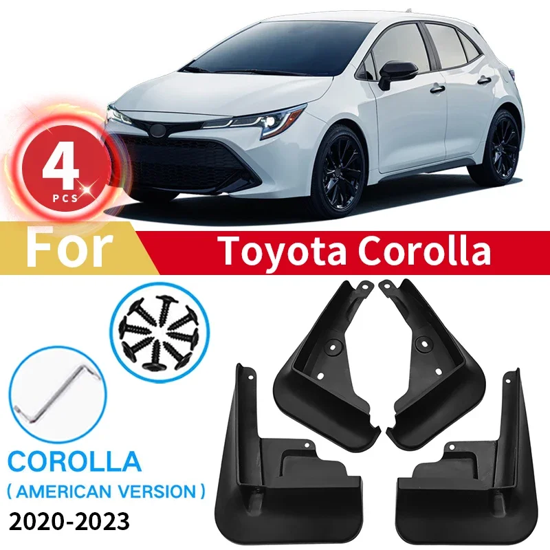 

For Toyota Corolla 2020 2021 2022 2023 Mudguards Mud Flaps US Version Splash Guards Fender Mudflaps Protectors Car Accessories