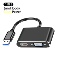 usb 3 0 to hdmi compatible vga converter usb dock station hub 5gbps adapter cable for phone macbook laptop tv