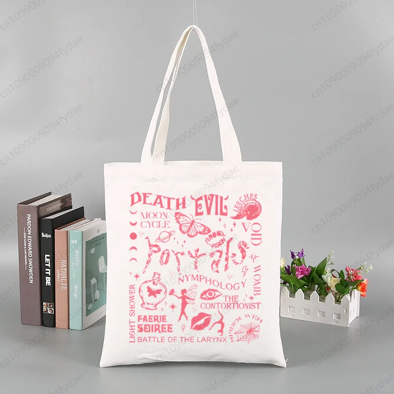 Melnie Martinez Portals Tour Street Style женские сумки Холщовая Сумка-тоут Экологически чистая