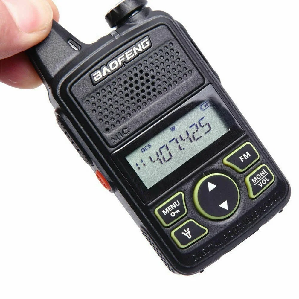 Baofeng MINI-T1 Walkie talkie PMR446 VHF 120-174Mhz -UHF 200-520 Mhz- 2 Way Radio