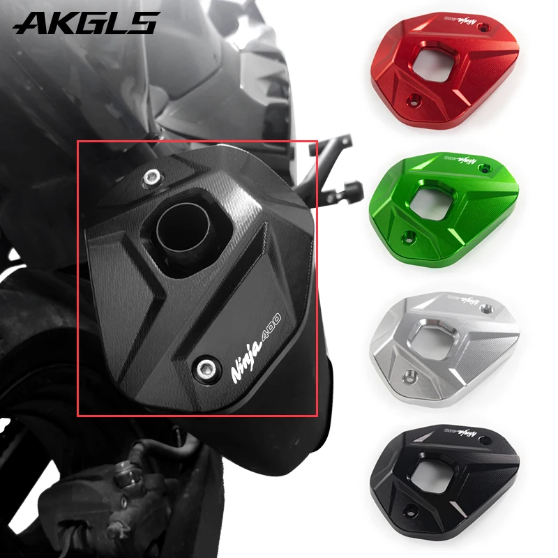 

For Kawasaki ninja 400 Z400 NINJA400 2018-2021 2023 Motorcycle Rear Exhaust Hood Trim Cover Exhaust pipe Protection Accessories