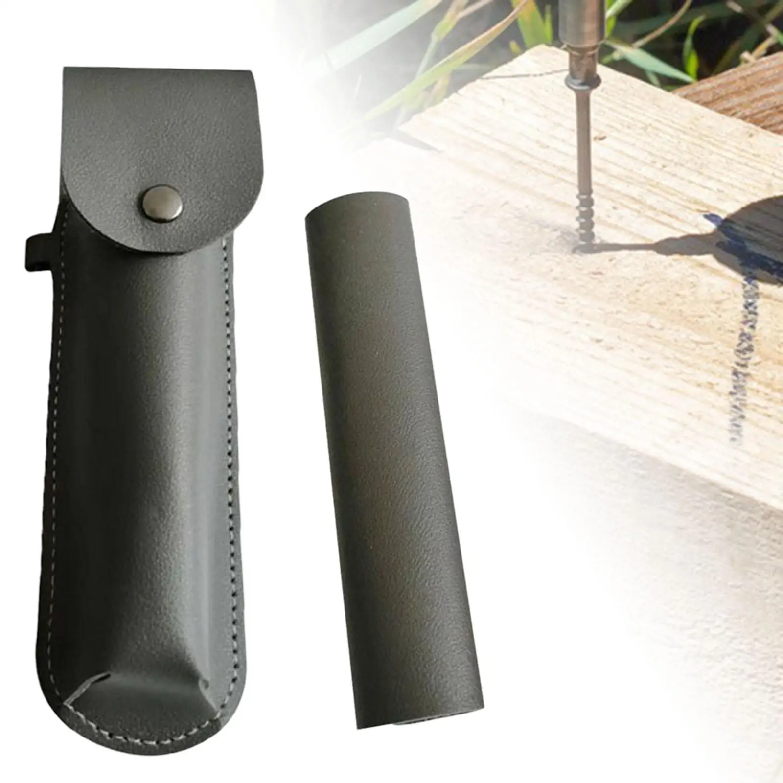 

Защитный чехол из ПУ кожи со шнеком, кожаный чехол для перфоратора, инструменты для кемпинга