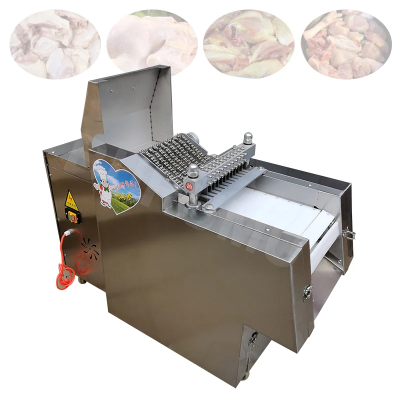 

Automatic Commercial Meat Fresh Pork Chicken Duck Goose Cutting Machine Frozen Meat Fish Ribs Cutter Meat Slicer