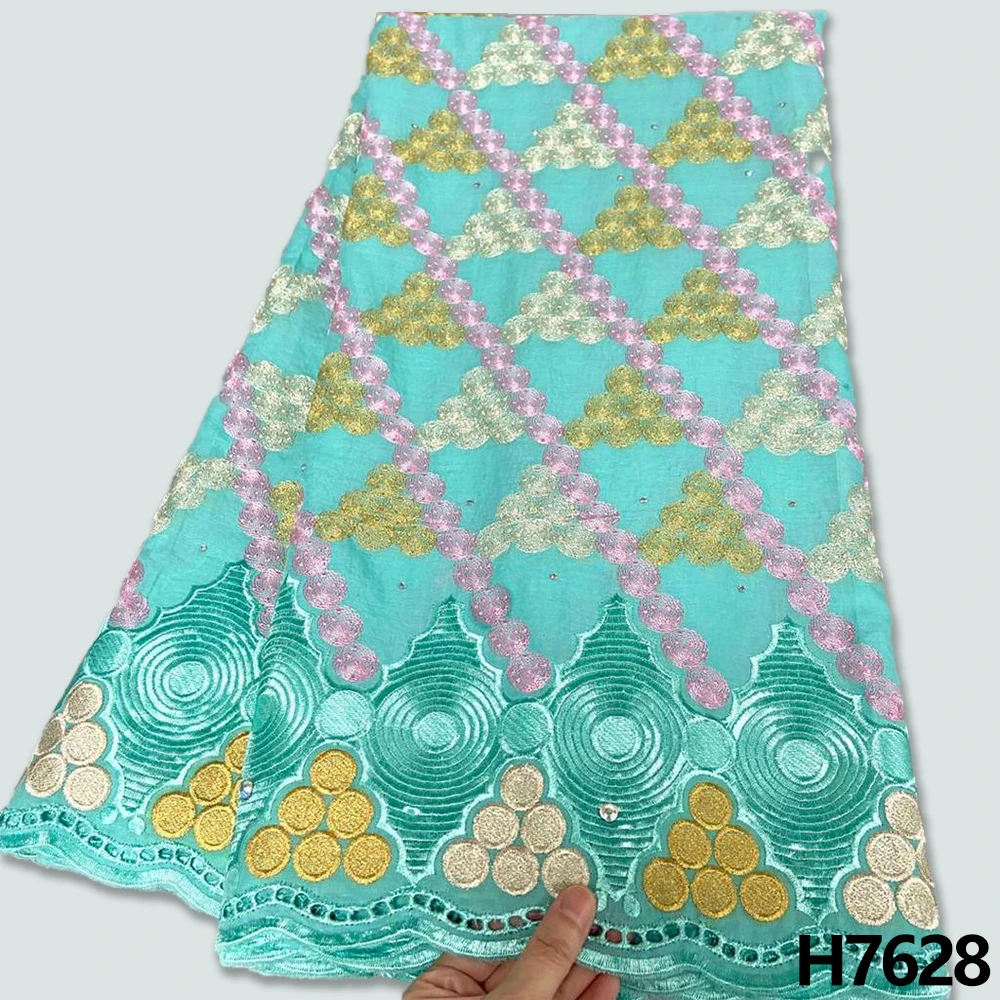 Pаспродажа Оранжевая швейцарская кружевная ткань с камнями, Дубай, Высококачественная хлопковая кружевная ткань в Швейцарии, Нигерия, швейцарская вуа...