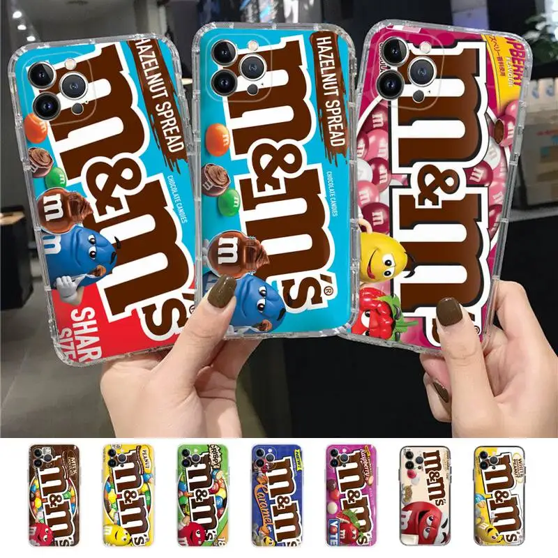 

M&Ms Chocolate Phone Case for iPhone 11 12 13 mini pro XS MAX 8 7 6 6S Plus X 5S SE 2020 XR case