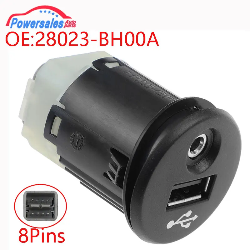 

Новый 28023-BH00A 28023BH00A для Nissan Juke Qashqai XTrail Micra Note NV200 USB AUX-порт адаптер автомобильные аксессуары