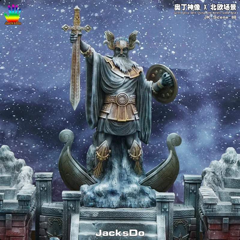 Фото JacksDo Saint Seiya Myth Cloth EX Odin/Oden Asgard/God Warrior 40 см/15,75 дюйма, декоративная статуя Диона, статуя из смолы в наличии №5