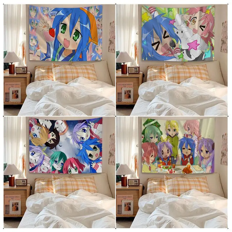 

Lucky Star Wall Tapestry For Living Room Home Dorm Decor Kawaii Room Decor