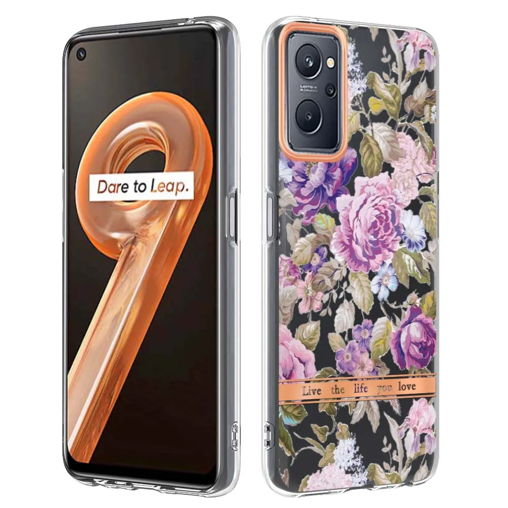 

Мягкий сенсорный телефон для OPPO Realme C21Y, устойчивый к царапинам чехол для A94 чехол для телефона с рисунком Reno 6 PRO PLUS, чехол с цветами