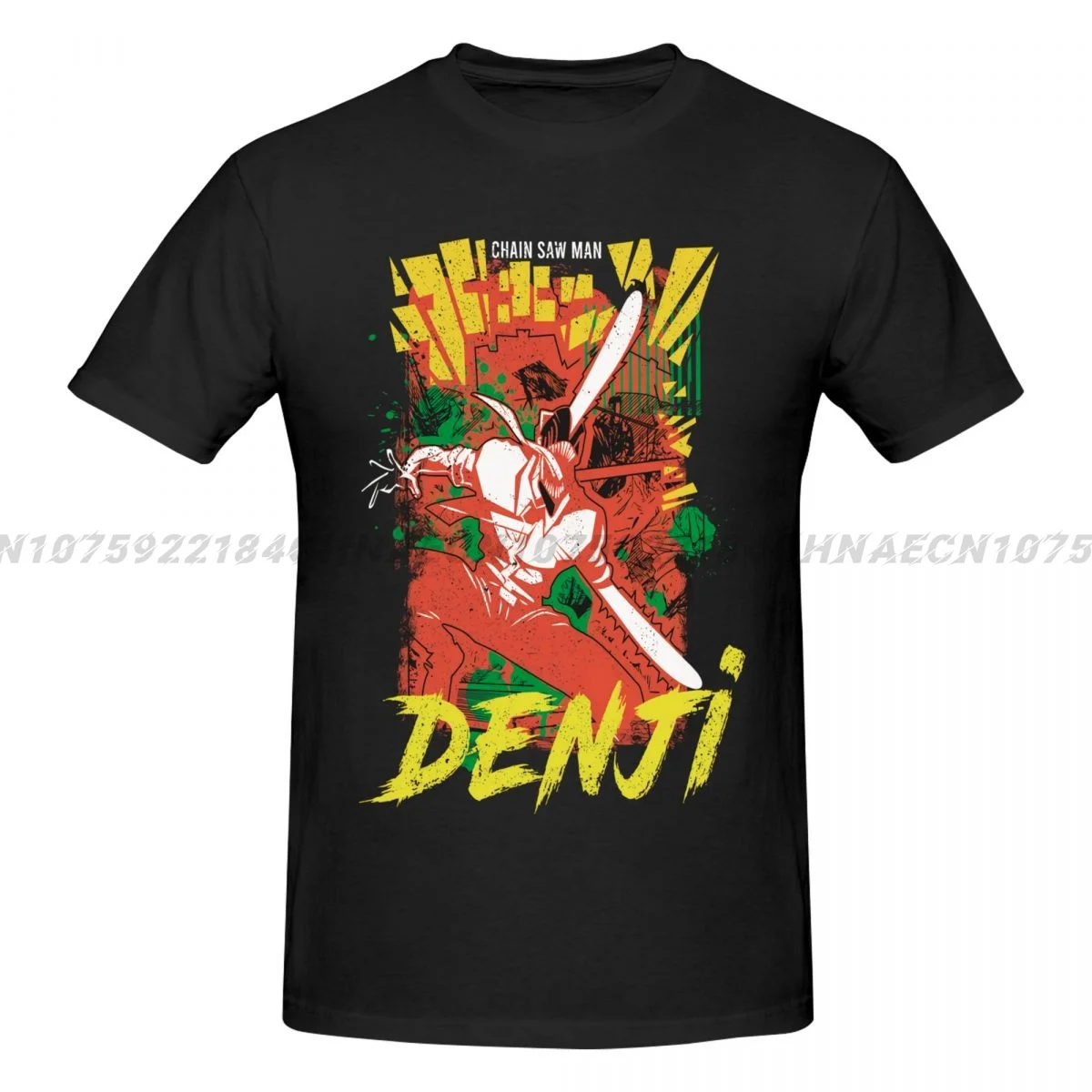 Мужские футболки Denji с цепной пилой повседневные свободные дышащие удобные