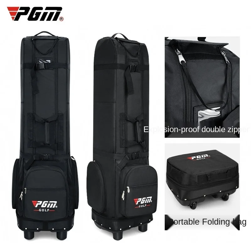 PGM Golf Aviation Bag Waterproof Golf Travel Bag Package with Wheels Large Capacity Foldable Airplane Golf Bags Carry Supplies