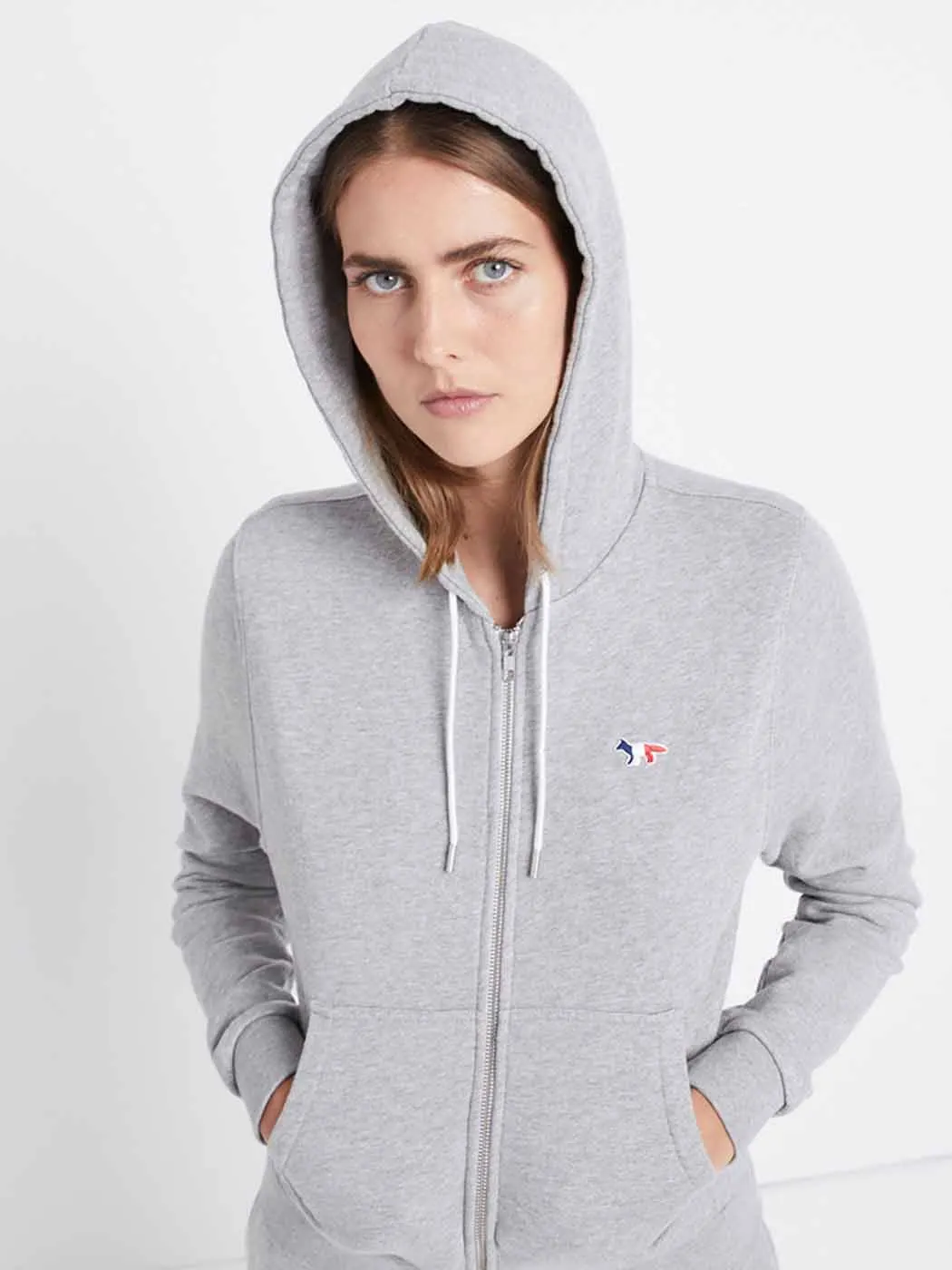 

Jyate 2022 Spring Fashion Zipper Fox Embroidery Women Hoodie Casual Cotton Sweatshirts Jacket Female Women Clothes Aesthetic