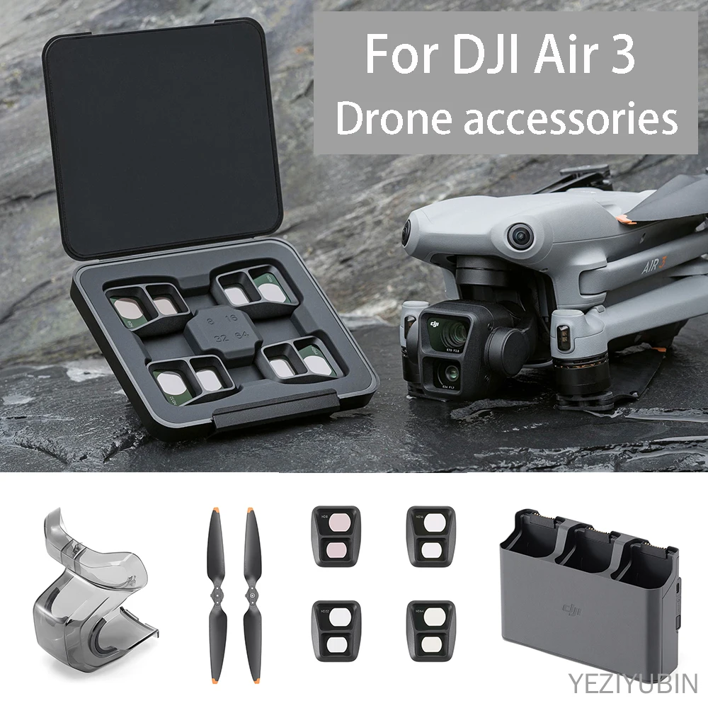 

For DJI Air 3 Accessories Drone Gimbal Lens Protector ND Filter Charging Hub Flight Replacement Blade For DJI Air 3