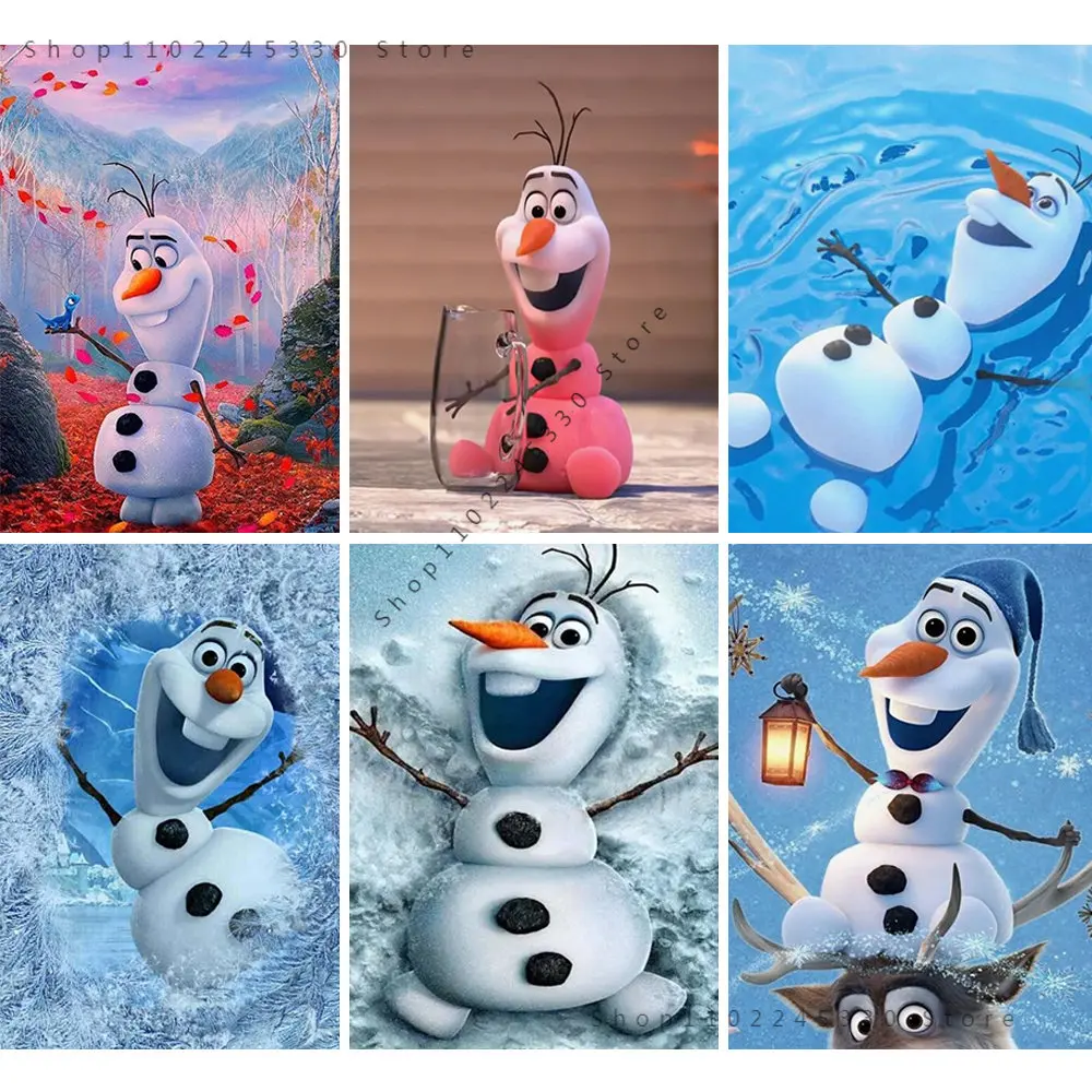 

Cartoon Snow Treasure Frozen Canvas Painting Disney Anime Picture Posters Prints Wall Art Kids Room Decor Home Decoration