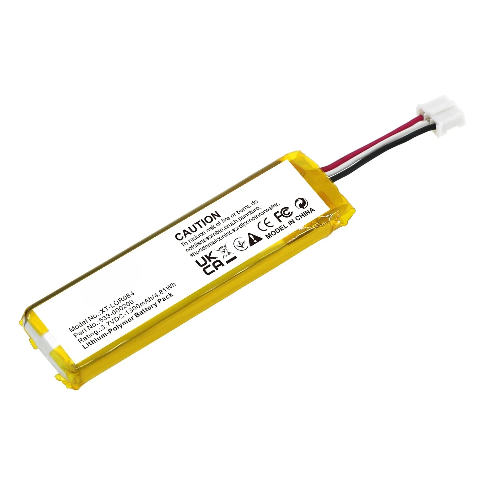 Фото Аккумулятор для клавиатуры и мыши Logitech 1300 мАч: MX KEYS Mini, YR0084, 920-010514, 533-000200, 1300 мАч / 4.81 Вт·ч — Li-Polymer — 3.70 В №2