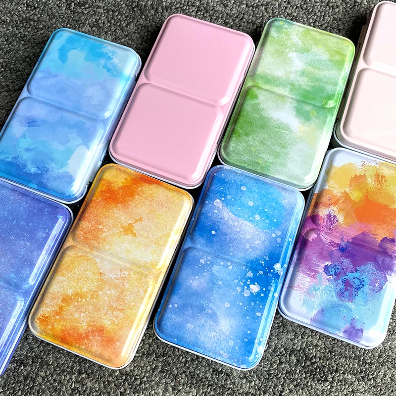 Пустая переносная Акварельная Палитра с 24 отсеками 2 мл