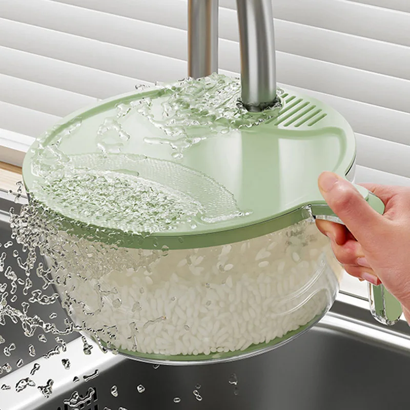 

Фильтр для мытья риса, сетка, корзина, сливные корзины для овощей и фруктов с крышкой, кухонные аксессуары, инструмент для очистки чаши