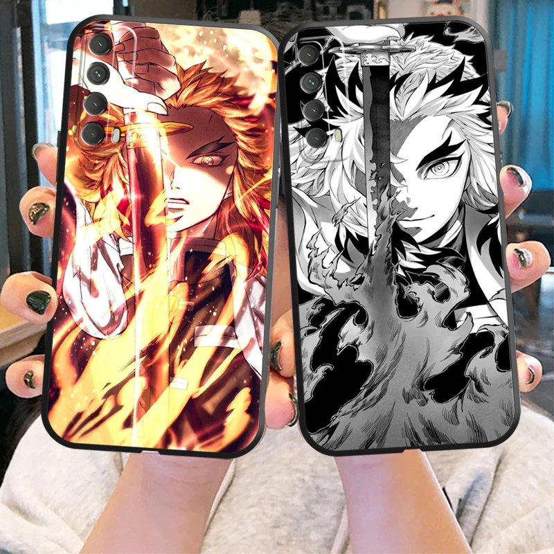 

Demon Slayer Anime Phone Case For Huawei Honor 7A 7X 8 8X 8C 9 V9 9A 9X 9 Lite 9X Lite Coque Silicone Cover Back Funda Carcasa