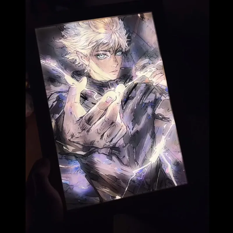 

Jujutsu Kaisen Light Painting Gojo Satoru Juju Kaisen Anime Yuji Itadori Bedroom Decoration Ornaments Night Light Table Setting
