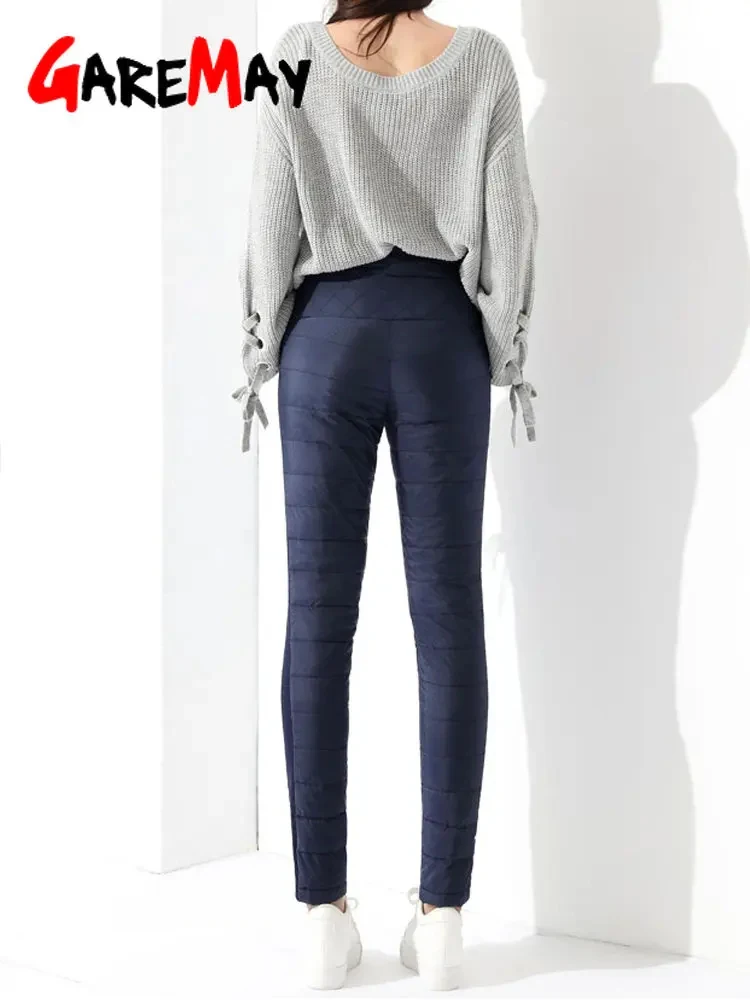 Женские утепленные брюки с высокой талией