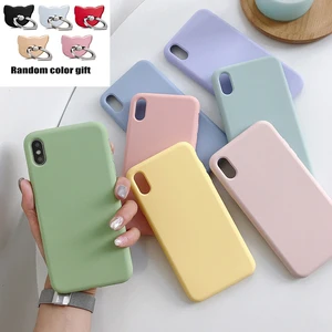 silicone solid color phone case for xiaomi redmi 9 9a 8a 6 6a 7 7a 8 plus soft cover candy color for redmi 10a 10x 5 6 7 8 9 10 free global shipping