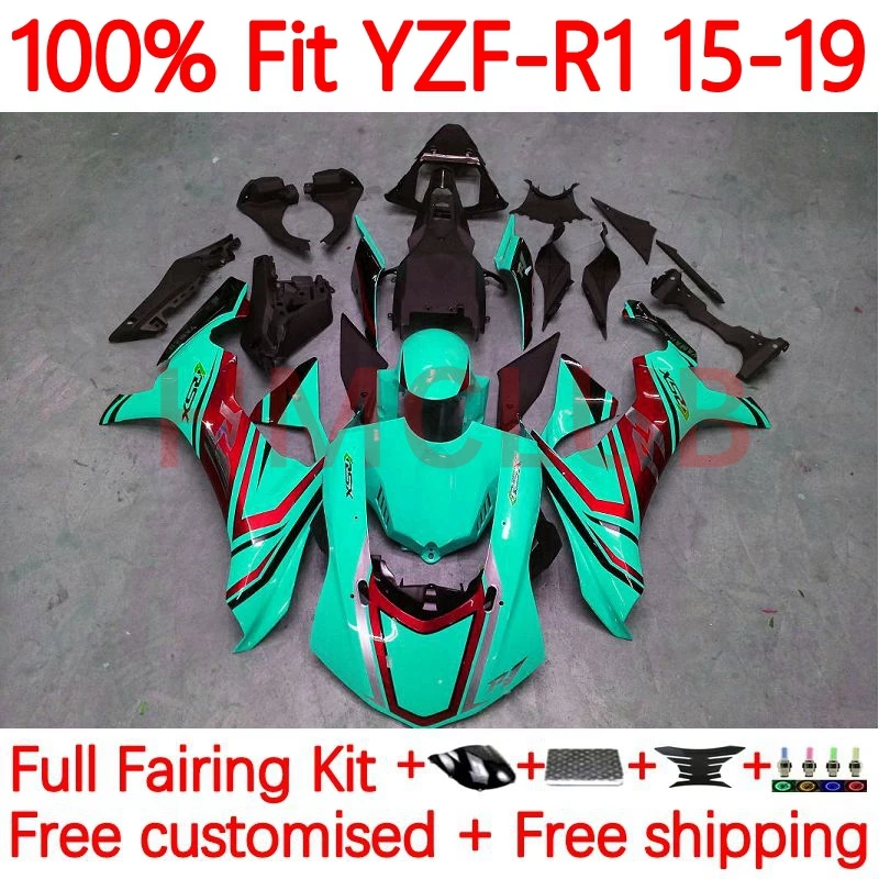 

Инъекция для YAMAHA YZF-R1 YZF 1000 R1 R 1 YZFR1 2015 2016 2017 2018 YZF1000 15 16 17 18 19 Обтекатели 29No.57 глянцевый голубой