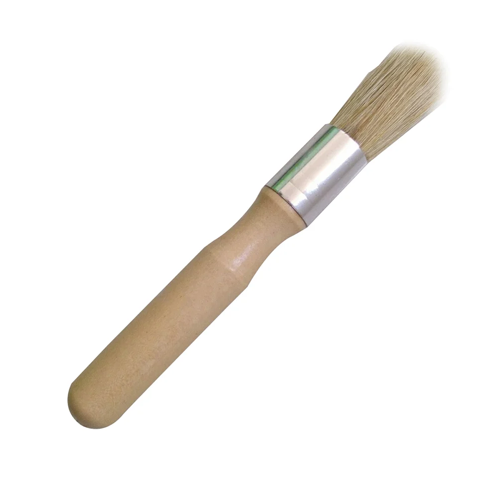

3pcs Natural Wood Handle Round Brush Small Brush for Little Project Oil Sauce Cream Brush for Barbecue BBQ Cooking