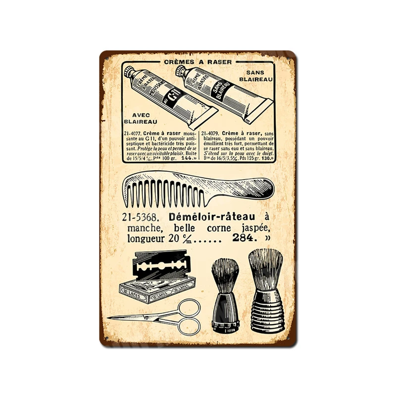 Винтажные вырезы Бляшка потертый шик металлические жестяные знаки декор для