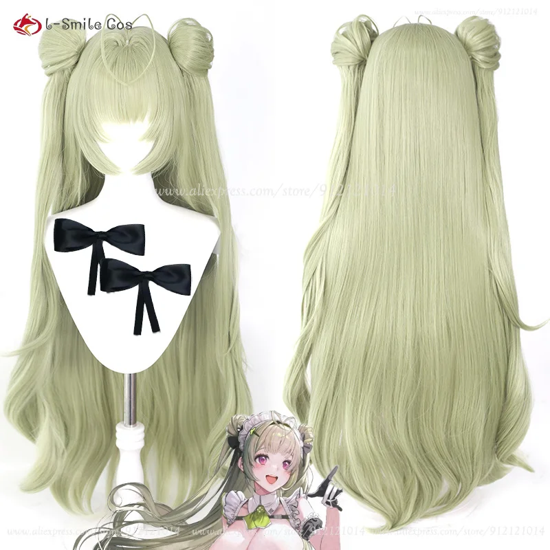 

Game NIKKE The Goddess of Victory Cosplay Soda Cosplay Wig 100cm Green Wig Heat Resistant Synthetic Hair Women Wigs + Wig Cap