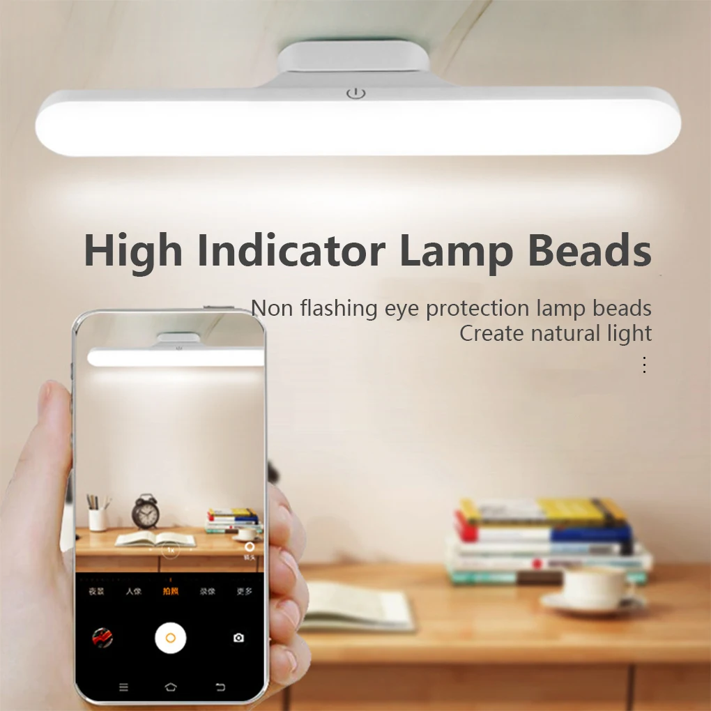 

Cabinet Light Bar Touch Rechargeable Mirror Fill Lamp Stepless Dimmable Lighting Attachable Rotating Adjustable Cupboard