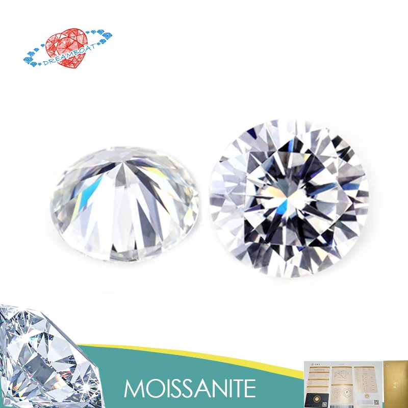 

High Quality Loose Moissanite Diamonds VVS1 D Color 0.10ct to 10.00ct Laboratory Gemstones Beads Round Excellent Cut With GRA
