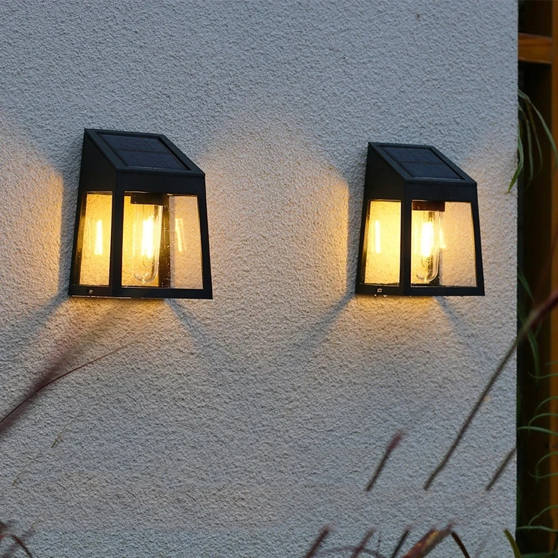 NewSolar Outdoor Garden Light Sunlight Wall Lamp Home Villa Balcony Wall Light Terrace Decorative Atmosphere Light Energy Saving
