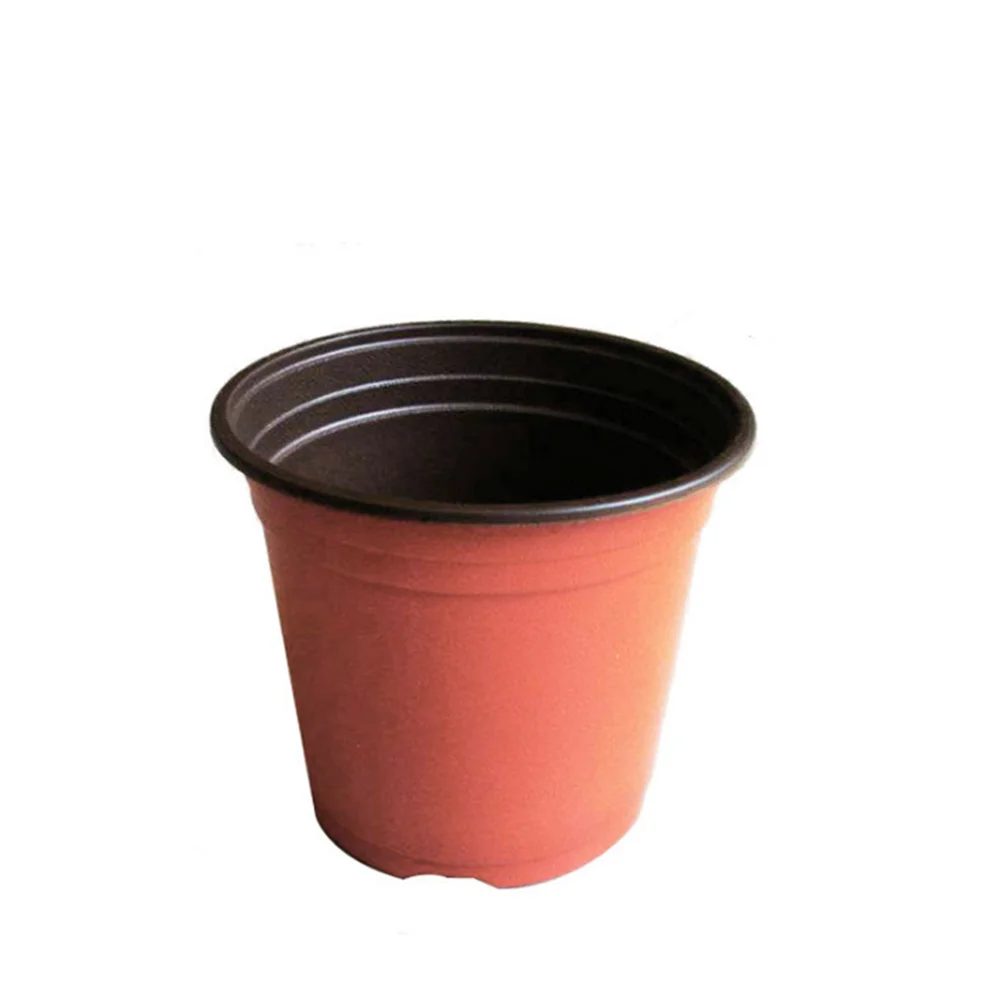 

10PCS Plastic Plant Flower Pots Nursery Seedlings Pot Lightweight Two-tone Universal Flower Plant Container Starting Pots