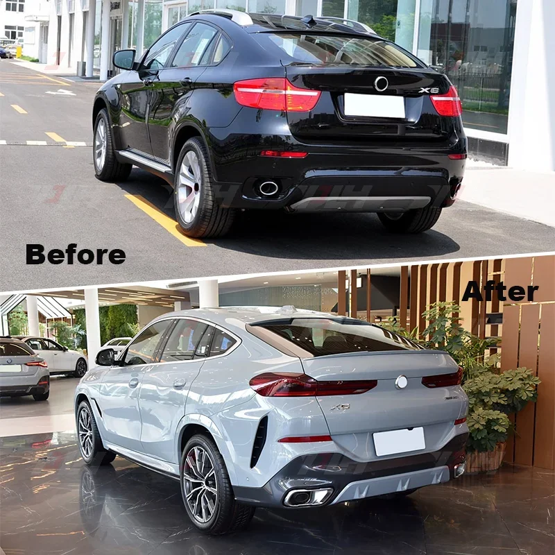 X6 E71 Обновление 2008-2014 года до 2024 G06 Комплект кузова Lci M-tech Sport Style без зеркала