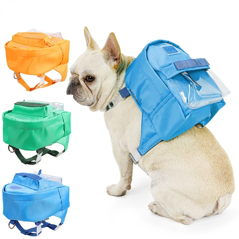 

New dog fashion backpack outdoor travel portable puppy accessories bags for large dogs cat stuff pet supplies without harness