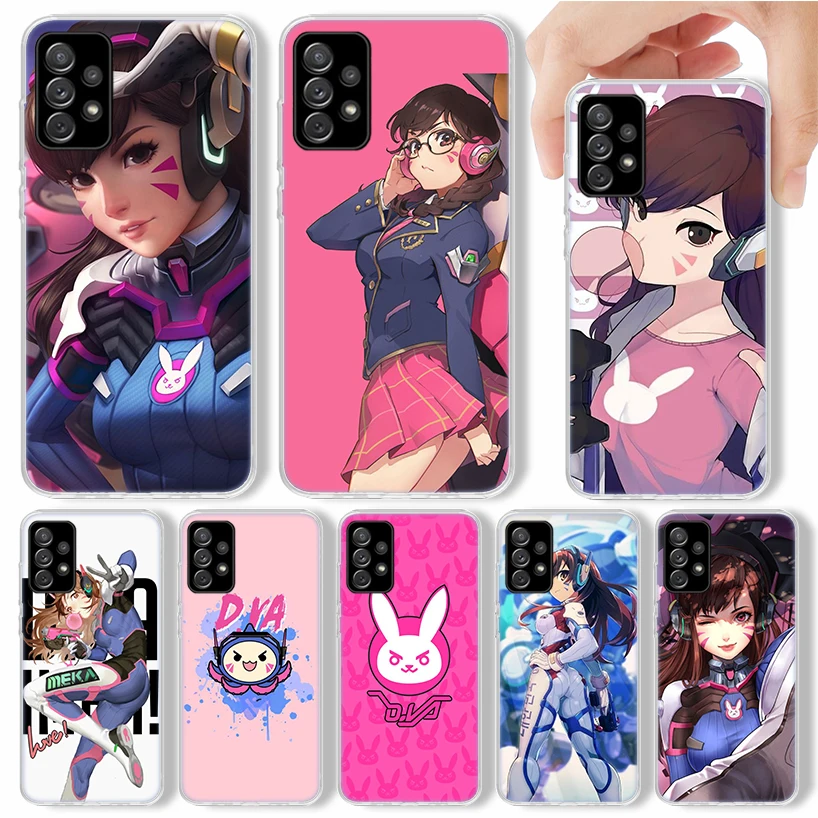 Game O-Overwatchs-DVA Phone Case For Samsung Galaxy A51 A50 A71 A70 A41 A31 A21S A10 A20E A30 A40 A6 A7 A8 + A9 Soft Silicone Sh