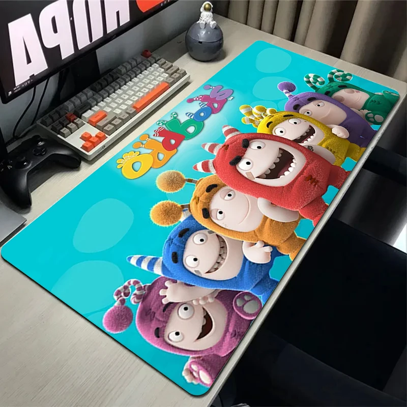 

Большой коврик для мыши Xxl, коврик для мыши Oddbobs, коврик для настольного компьютера, Длинные коврики, скорость 900x400, коврик для клавиатуры, мил...