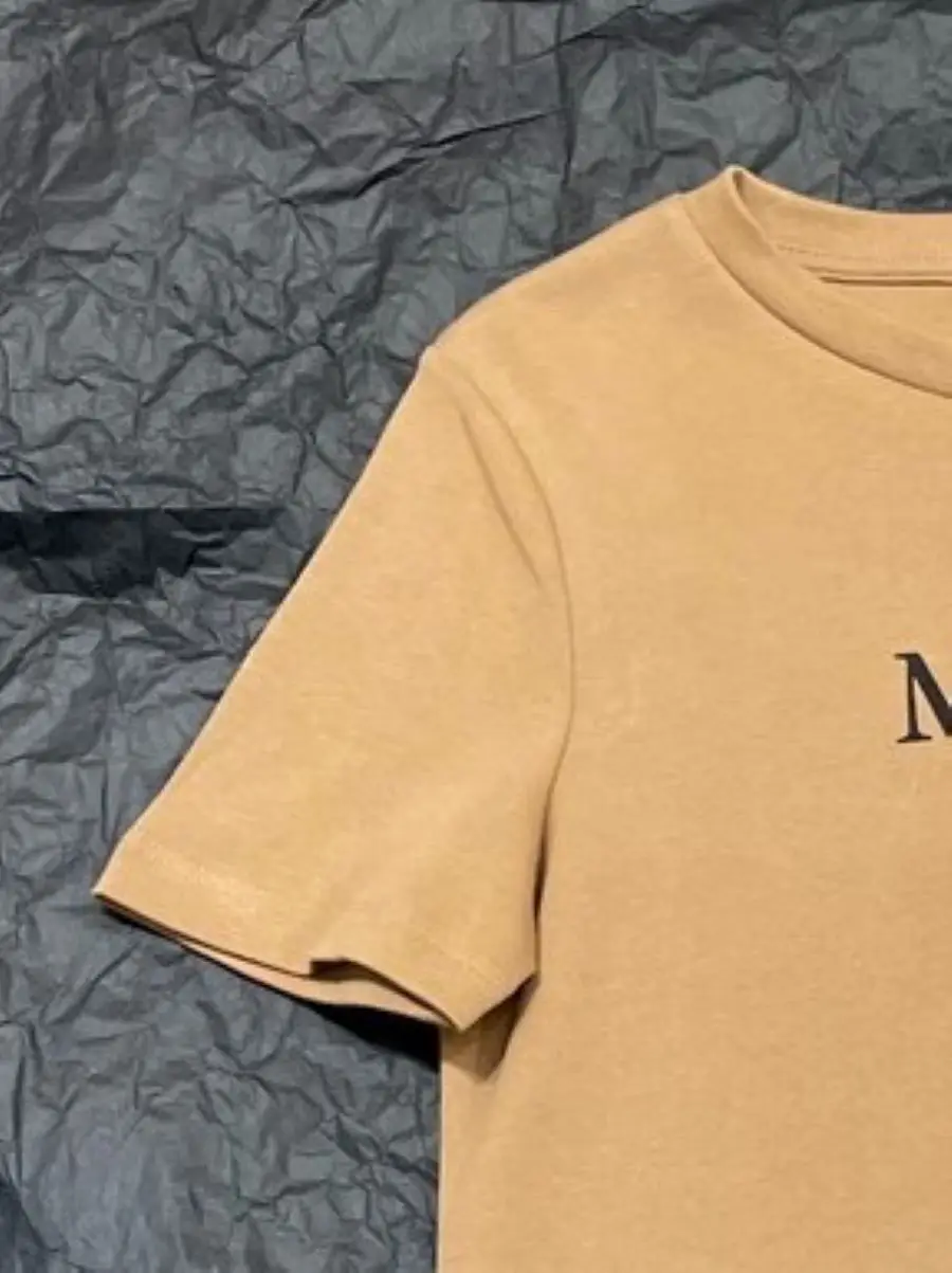 

Women's T-Shirt Letter Print O-Neck Short Sleeve Simple Cotton Tee Tops