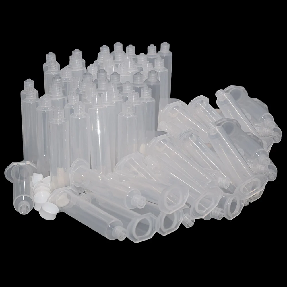 

200pcs Glue Dispensing 10ml Industrial Syringe Tube Glue Adhesives Dispenser 10cc Syringes Barrels Set for Industrial Dispensing