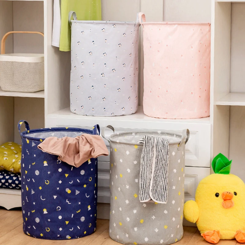 

Dirty Clothes Kids Toys Storage Basket Large Folding Laundry Basket Home Organizer Storage Barrel Laundry Bucket With Handles