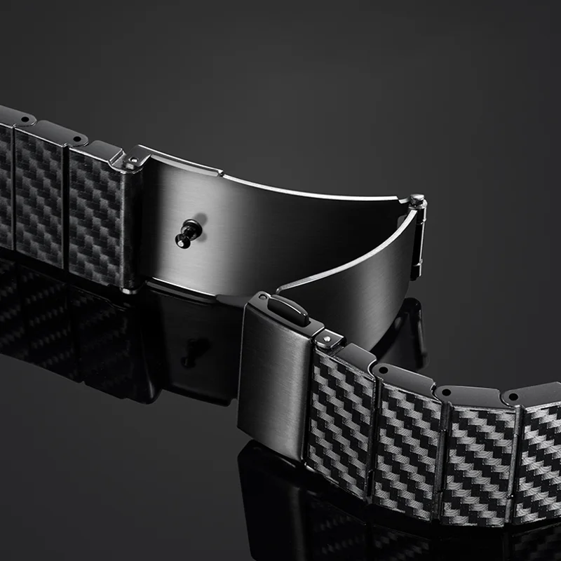 20mm 22mm Strap For Samsung Galaxy watch 5 Pro/4/classic 46mm Active 2 40mm 44mm Carbon Fiber bracelet Huawei GT/2e/3/Pro band