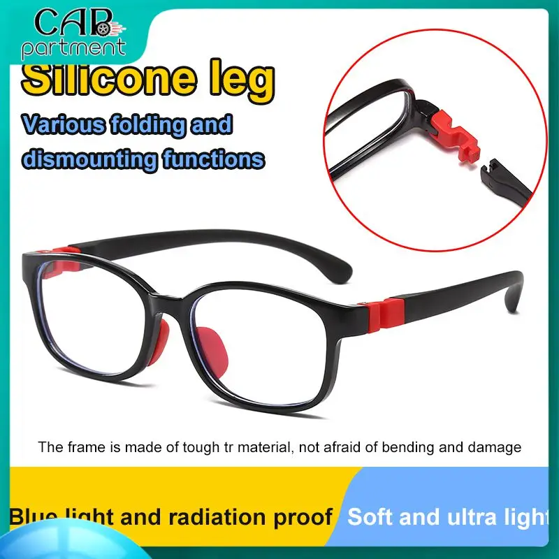 

Radiation Protection Children Reading Glasses Tr90 Bluelight Blocking Glasses Studen Eyewear Silicone Clear Lens Oculos очки