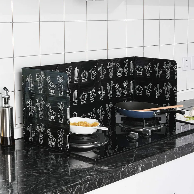 

Кухонная масляная перегородка из алюминиевой фольги, газовая плита, теплоизоляционная плита, бытовая перегородка для приготовления пищи и ...