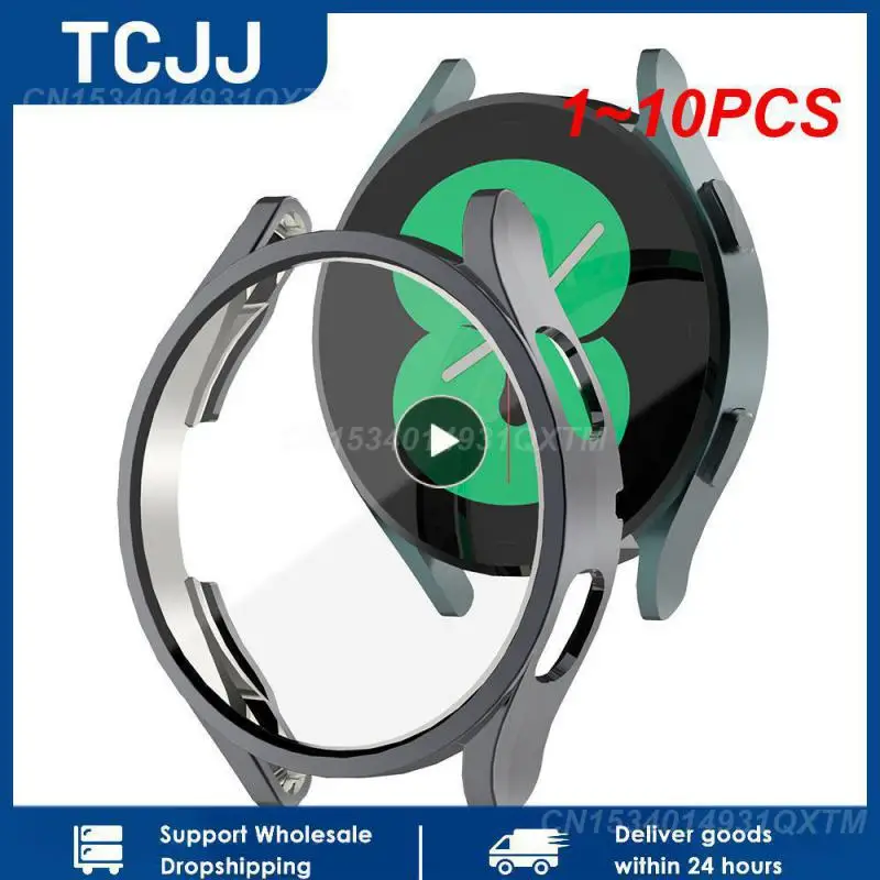 

Защитный чехол для Galaxy Watch 6 5 4 44 мм 40 мм, Силиконовый ТПУ полноразмерный бампер для Active 2, 1 ~ 10 шт.