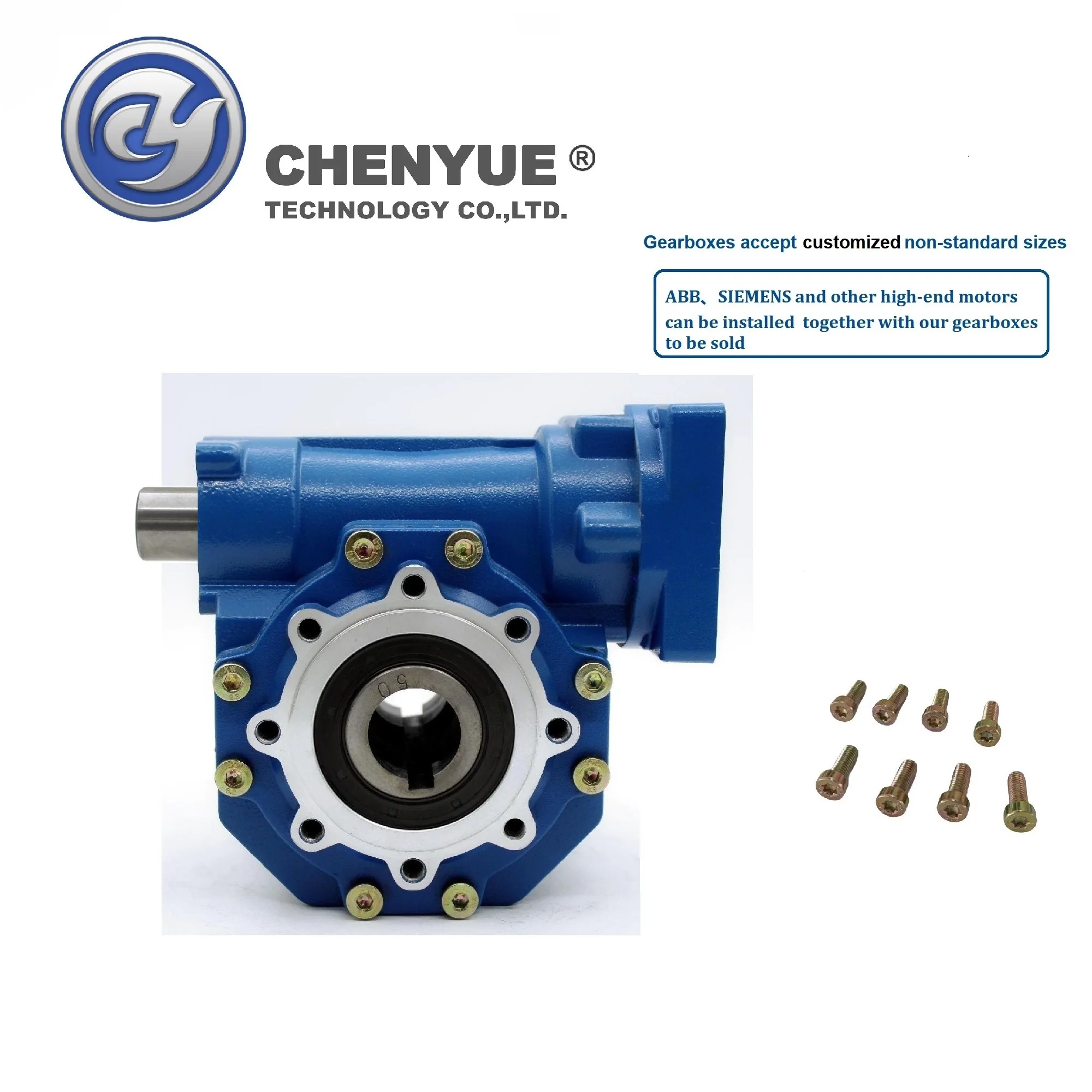 CHENYUE червячная коробка передач CYVF 063-VS вход 14/19/22/24 мм выход 25 соотношение 5:1/100:1 не