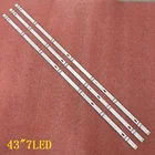 Светодиодная лента (3) для LG 43LK5100 43UJ639V 43UJ631V 43LJ5500 43UJ6300 43UJ634V 43LJ624V 43LJ510V 43LJ541V 43LJ5150 43LH515V 43LJ614V