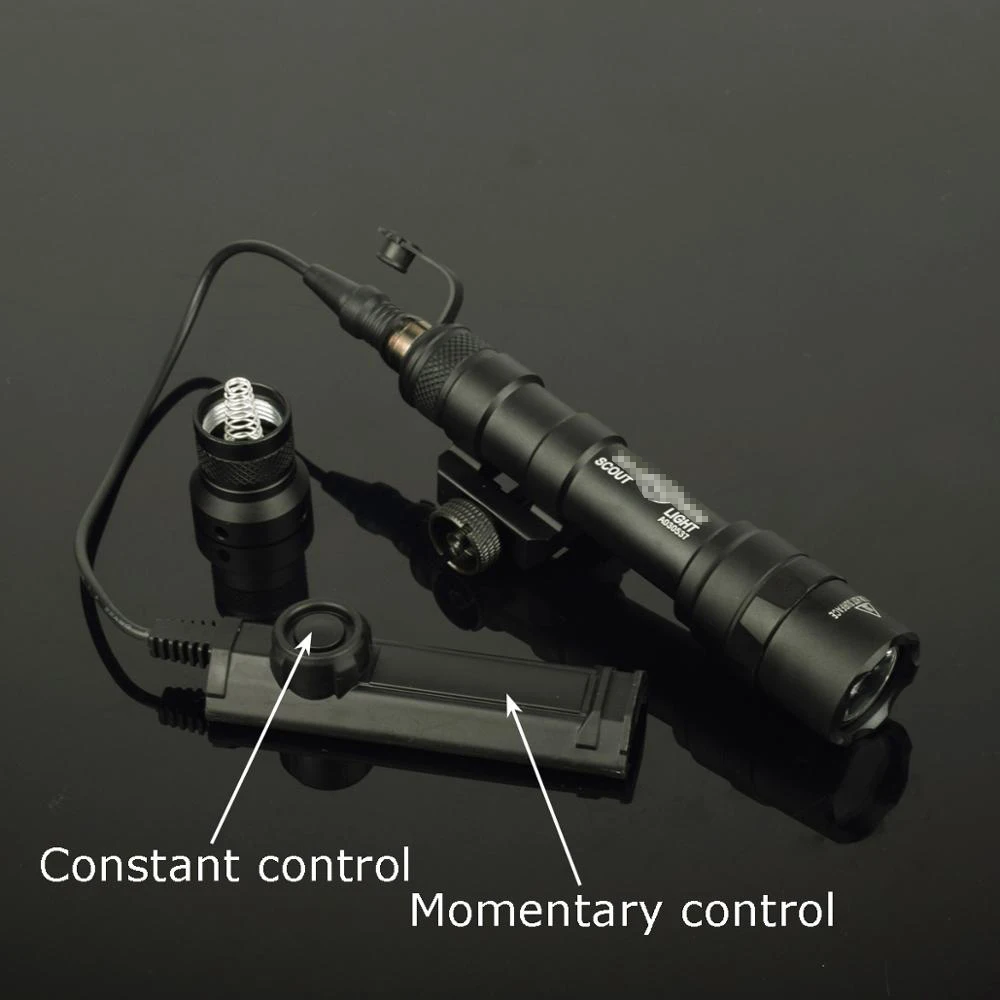 

Dual Function Tape Switch Tactical SF M600B M600 Scout Light Lanterna Flashlight Hunting Gun Light