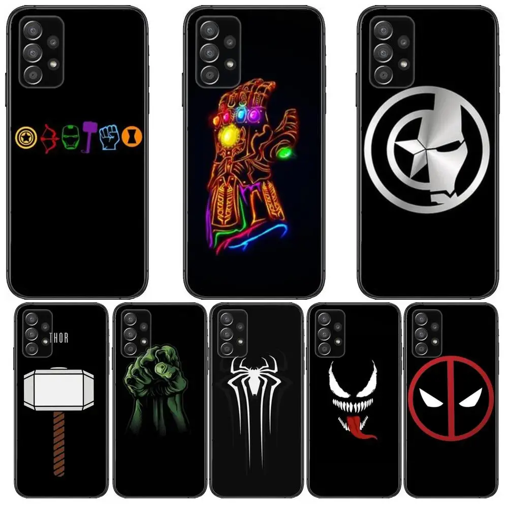 

Special Offer Marvel sign Phone Case Hull For Samsung Galaxy A70 A50 A51 A71 A52 A40 A30 A31 A90 A20E 5G a20s Black Shell Art Ce